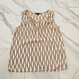 Ladies blouse with gold chain designs size small !